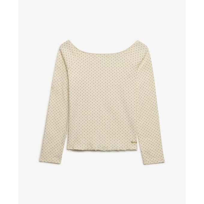 Off-shoulder T-shirt voor dames Superdry