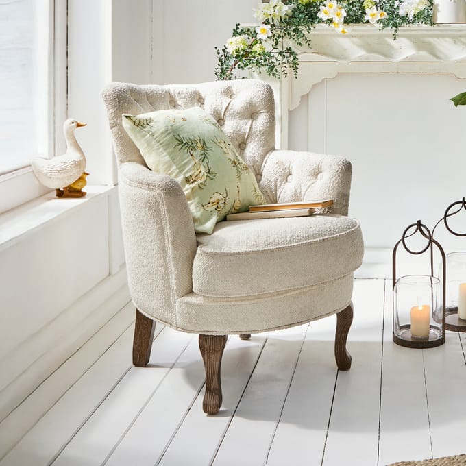 LOBERON Fauteuil Calgary crème