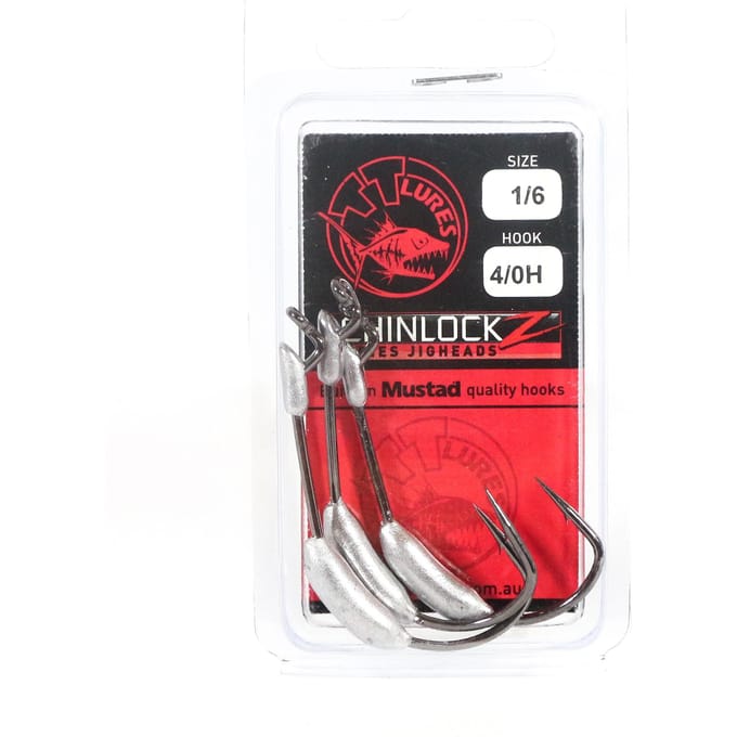 Tackle Tactics TT ChinlockZ verzwaarde wormhaak 1/6 oz 4/0 3/pack (0862)