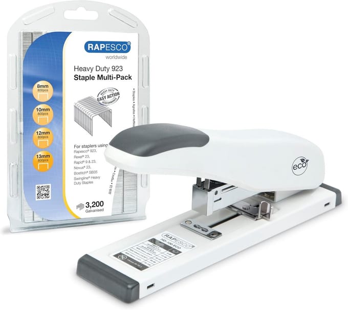 Nietmachine - Kantoorapparaat - Papier Nieten - Hoge Capaciteit - 100 Vel - Wit