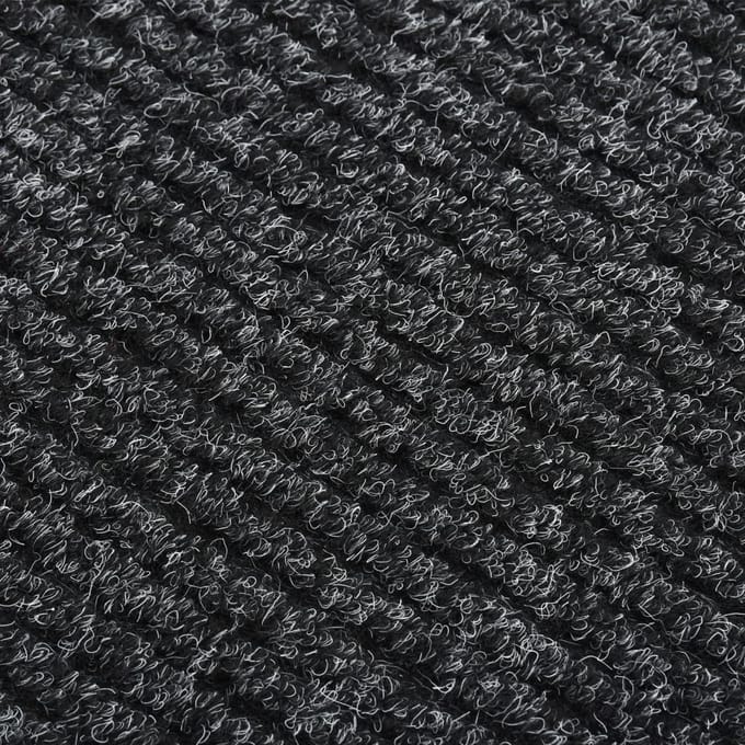 vidaXL - Droogloopmat - 100x200 - cm - antracietkleurig