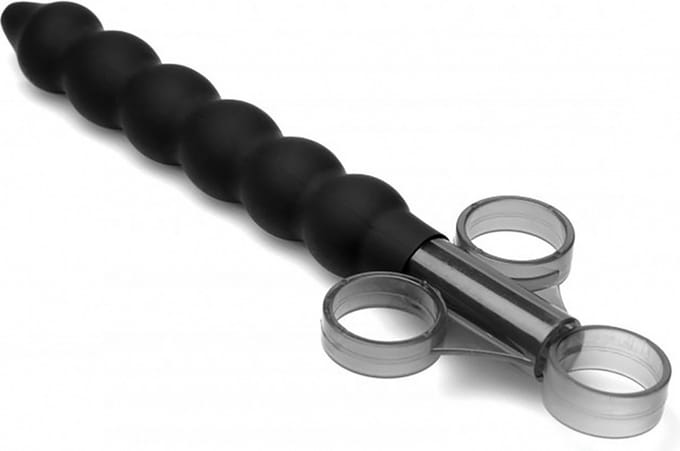 XR Brands Glijmiddel Launcher Met Siliconenkralen black