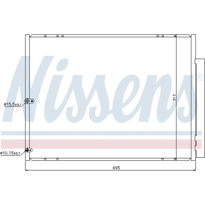 Condensator, airconditioning NISSENS 940297