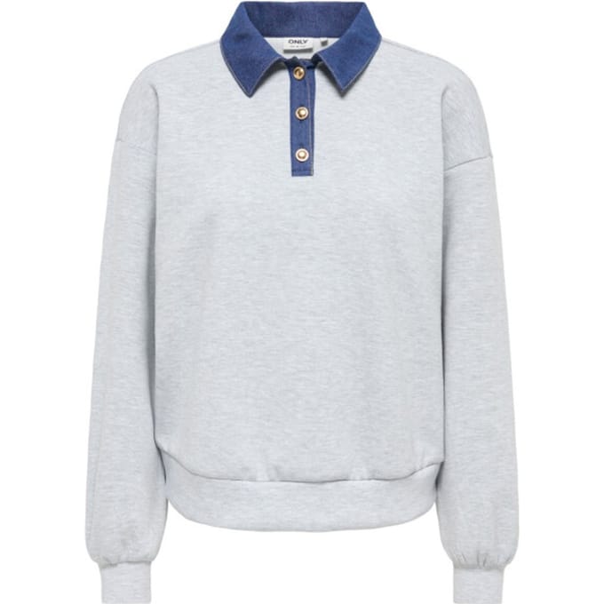ONLY - ONLSCARLET L/S POLO MIX SWEAT UB PR SWT Dames Top