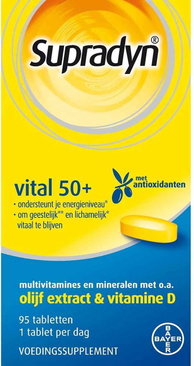 Supradyn Vital 50+ - 3 x 95 tabletten - Voordeelverpakking