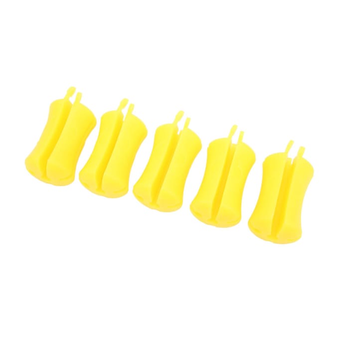 5 STKS Draagbare Vishengel Vaste Bal Siliconen Herbruikbare Vishengel Straps Bevestiging voor yellow