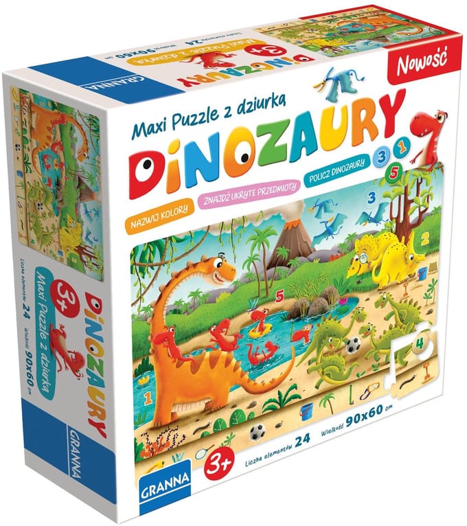 Maxi Puzzle dinozaury - Maxi-puzzel dinosaurussen