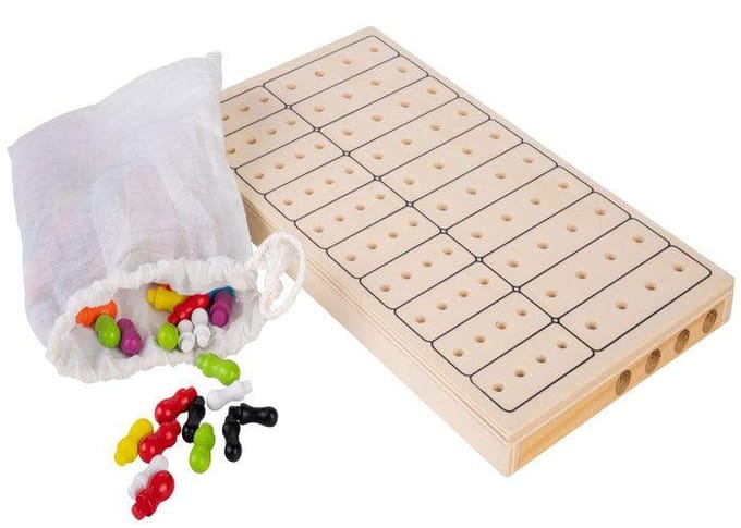 Houten Logic Spel – Code Raden – 2 Spelers – Strategisch Denkspel – Mastermind Variant in Hout – Engelhart