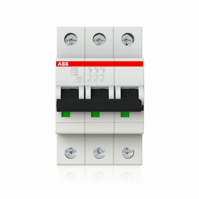 ABB S203-C32 automaat 32A zekering stroomonderbreker