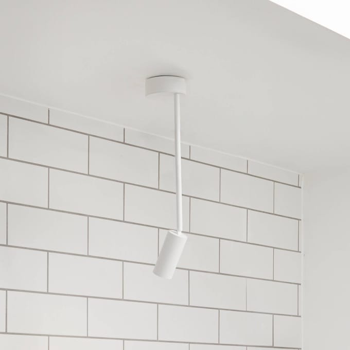 LOOM DESIGN LED spot Iris, wit, aluminium, Ø 4,5 cm