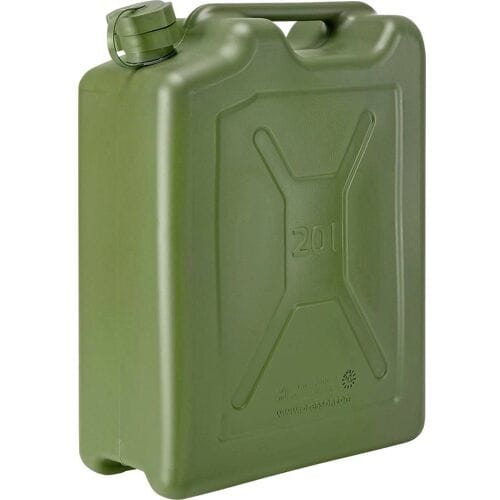 Jerrycan polyethyleen benzinejerrycan met dubbel compartiment en flexibele schenktuit Pressol