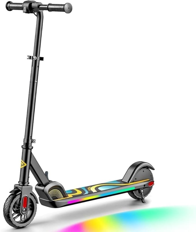 SCH® Elektrische Step voor Kinderen - Elektrische Step - Zwart- 75cm x 25cm x 14cm