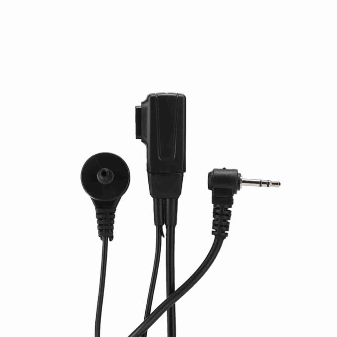 Draagbare 1-pins 2,5 mm buishoofdtelefoon oortelefoon PTT-microfoon voor Motorola 1-pins modellen walkietalkies