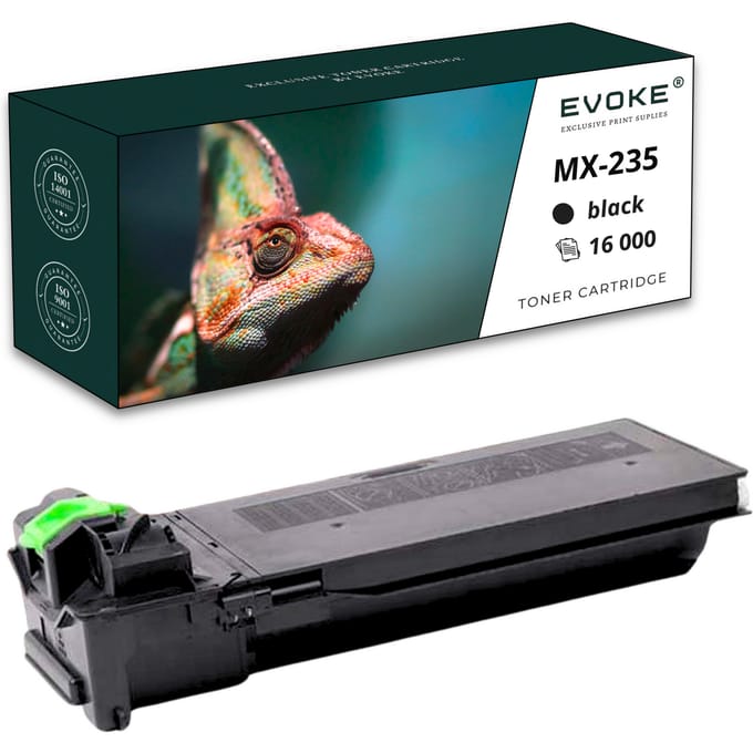 Evoke Compatibele Toner voor Sharp Mx235 Mx-235 Zwart 16000 Pagina's Ar-5618 Ar-5618N Ar-5620 Mx-M232D Mxm232D
