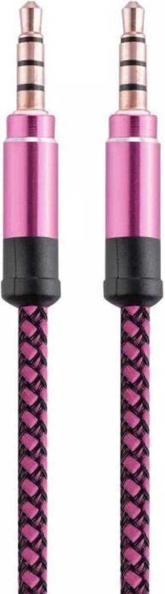 Jack Kabel 3.5 mm  - Male to Male - Universeel - Roze - 3 meter - Allteq