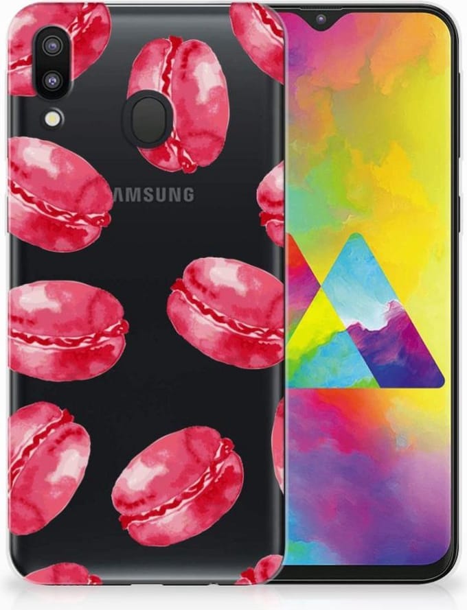 Samsung Galaxy M20 (Power) Siliconen Case Pink Macarons