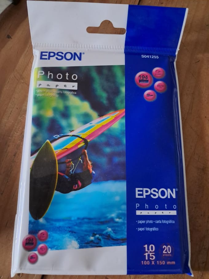 Photo Paper, 4 x 6", 194g/m², 20 Sheets