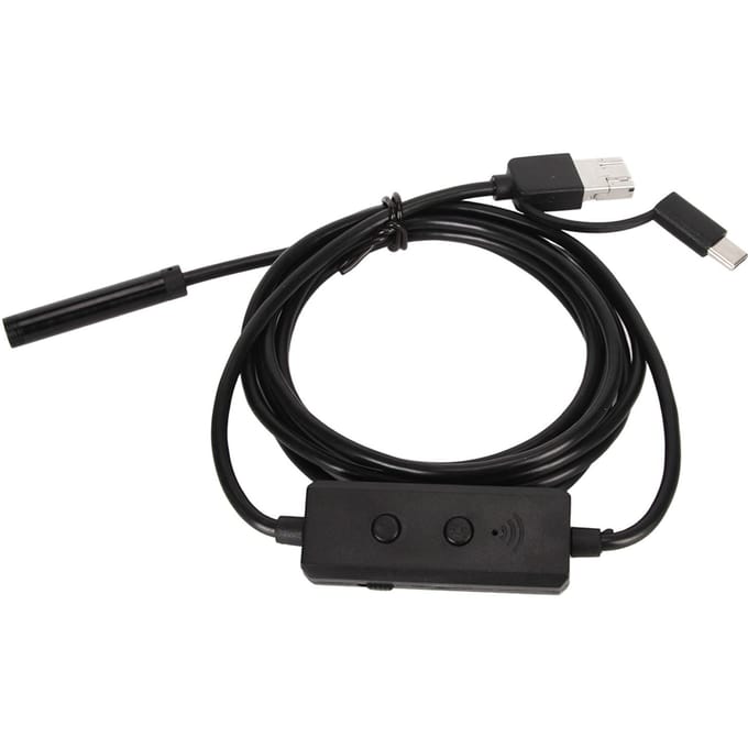 Caméra endoscopique avec 8 LED, étanche, 8 mm, 2 MP, WiFi, pour Android et iOS black