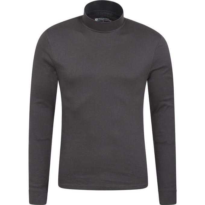 Mountain Warehouse Heren Meribel Schildpad Hals Base Layer Top (Grijs)
