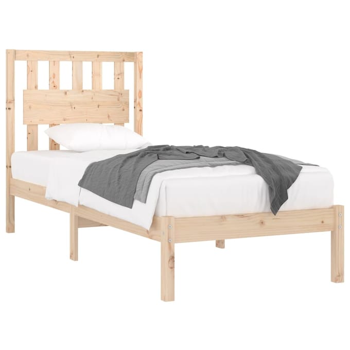 vidaXL - Bedframe - massief - grenenhout - 90x200 - cm