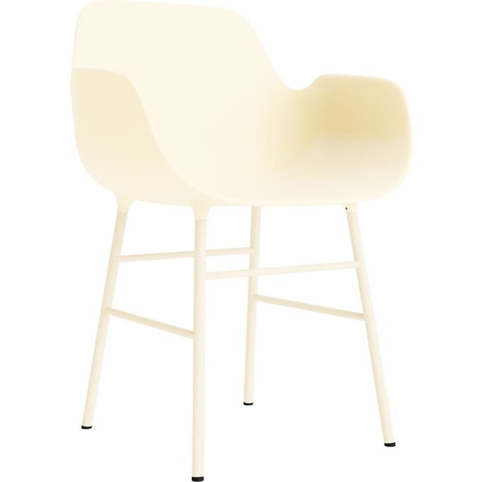 Normann Copenhagen Form fauteuil met metalen frame - NormannCopenhagenFormCream