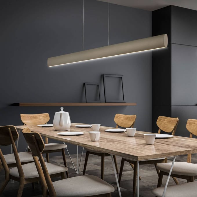 Knapstein LED hanglamp Runa, brons, lengte 92 cm