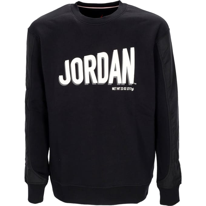 Flight MVP grafisch fleece herensweatshirt met ronde hals Zwart/phantom/phantom