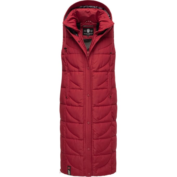 Navahoo dames gewatteerd vest Brezelchen – Lang & Warm