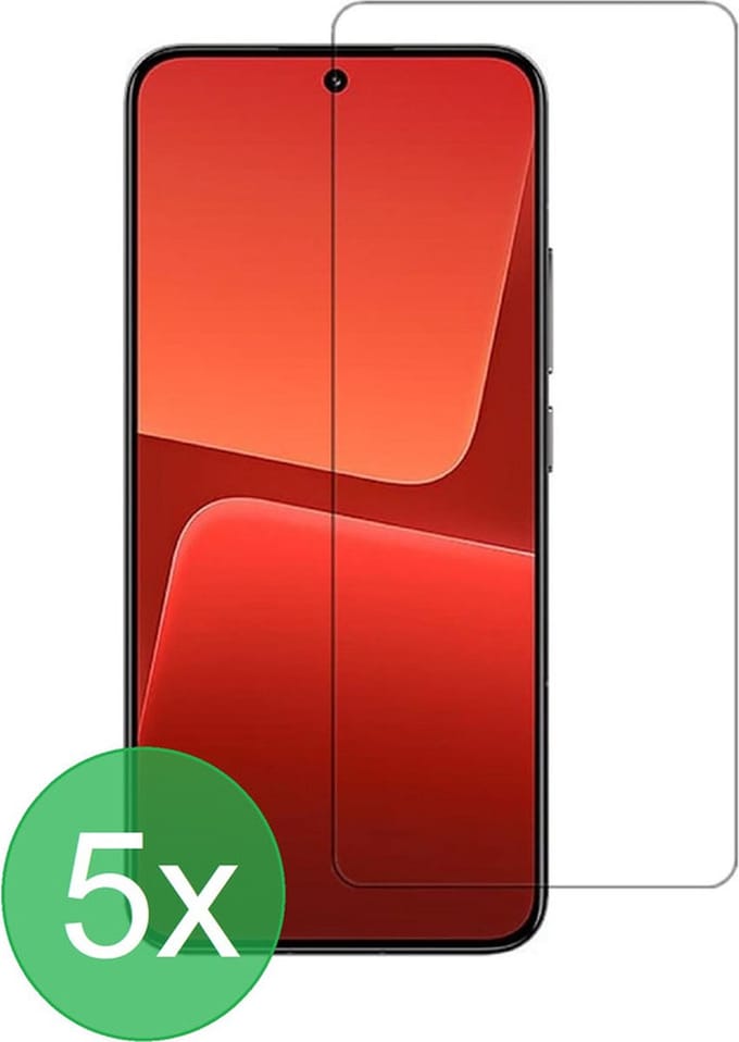 Screenprotector 5x Geschikt voor: Xiaomi 13 - screen protector - glas - bescherm - beschermglas - ZT Accessoires