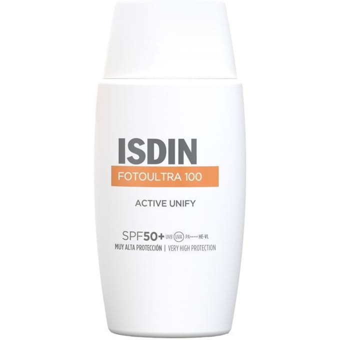 ISDIN - Fotoactive 100 Ultra Active Unify - SPF50+ - 50ml - Verheldert en egaliseert de teint