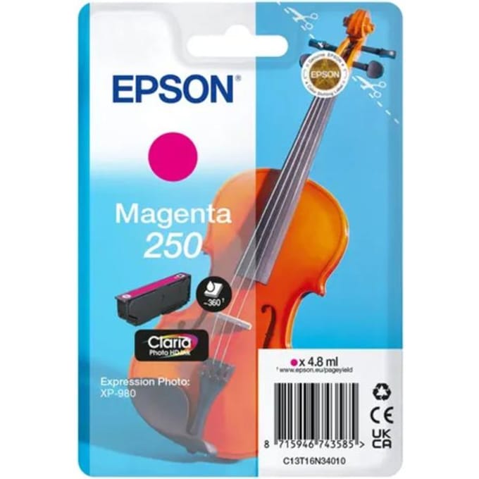 Epson 250 (C13T16N34010) Inktcartridge Magenta