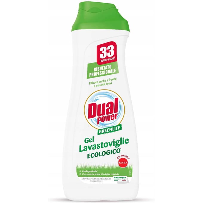 Dishwasher gel greenlife lavastoviglie 660ml - dual power