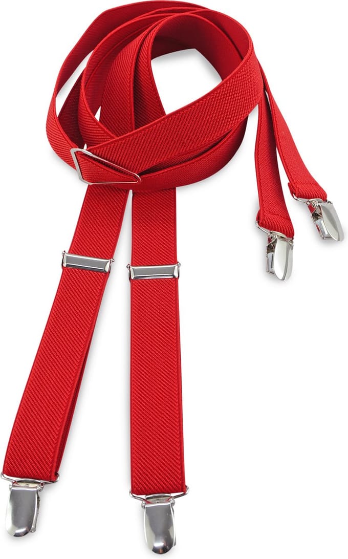 JB Collection - Bretels - bretels rood smal - rood