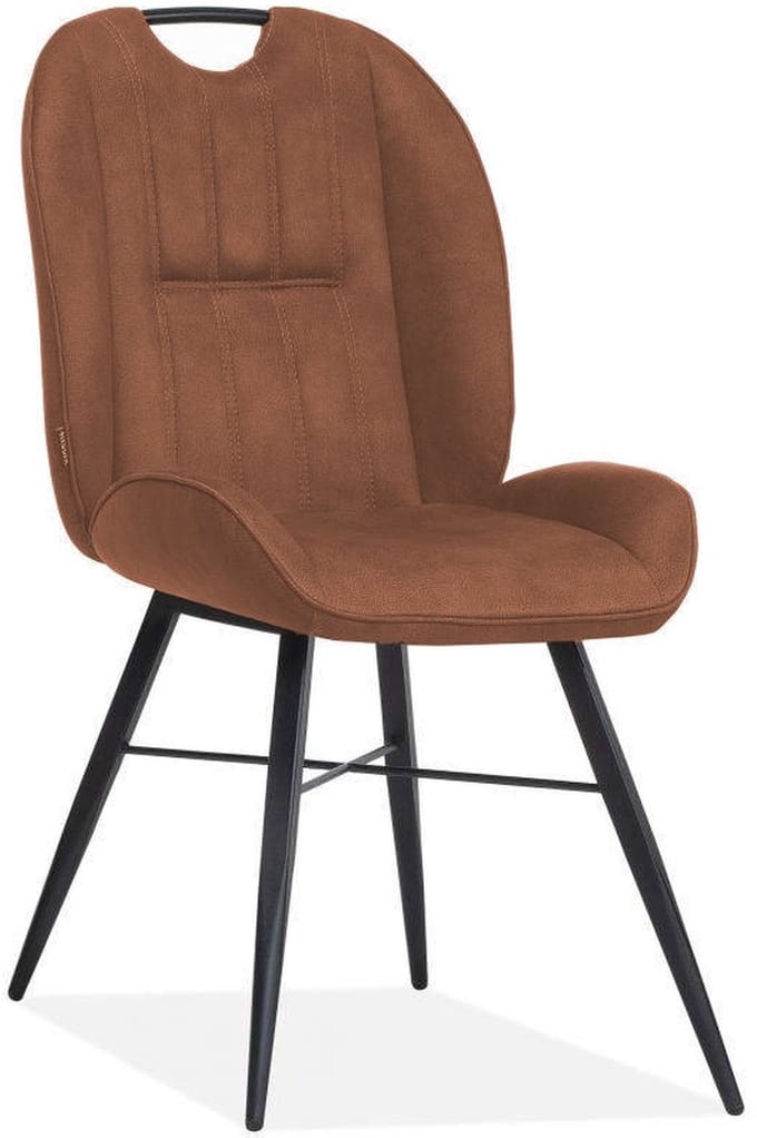 MX Sofa Eetkamerstoel Shelton | kleur: Cognac | Per 2 stuks