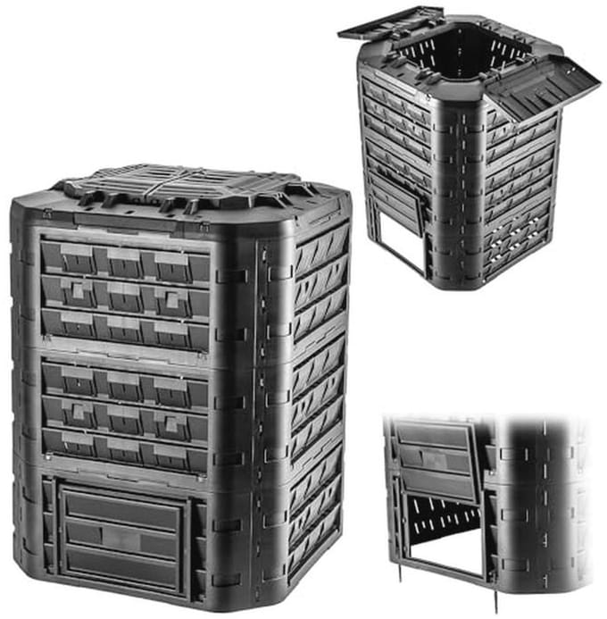 Modulaire Compostbak voor Tuinafval met Ventilatie en Irrigatie - 950 Liter