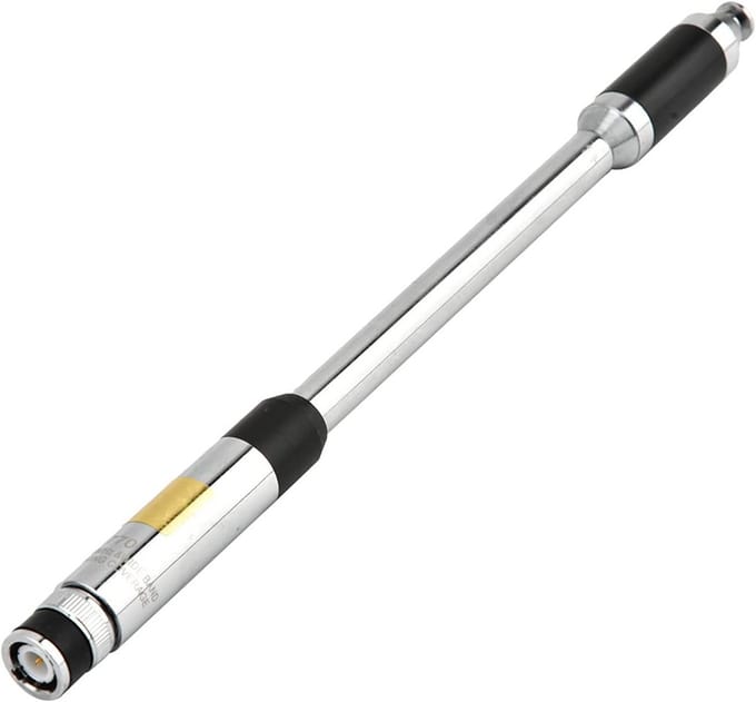 Uitschuifbare Dual Band BNC Antenne voor Portofoons - RVS