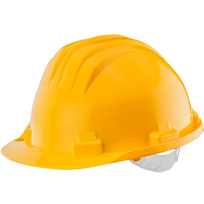Grupa Topex - Veiligheidshelm - Geel - HDPE - 6-punts Harnas