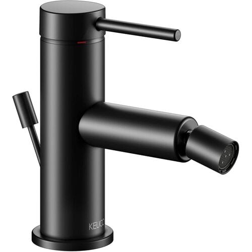 Keuco IXMO Soft Black Selection single lever bidet mixer with pop-up waste 59509372000