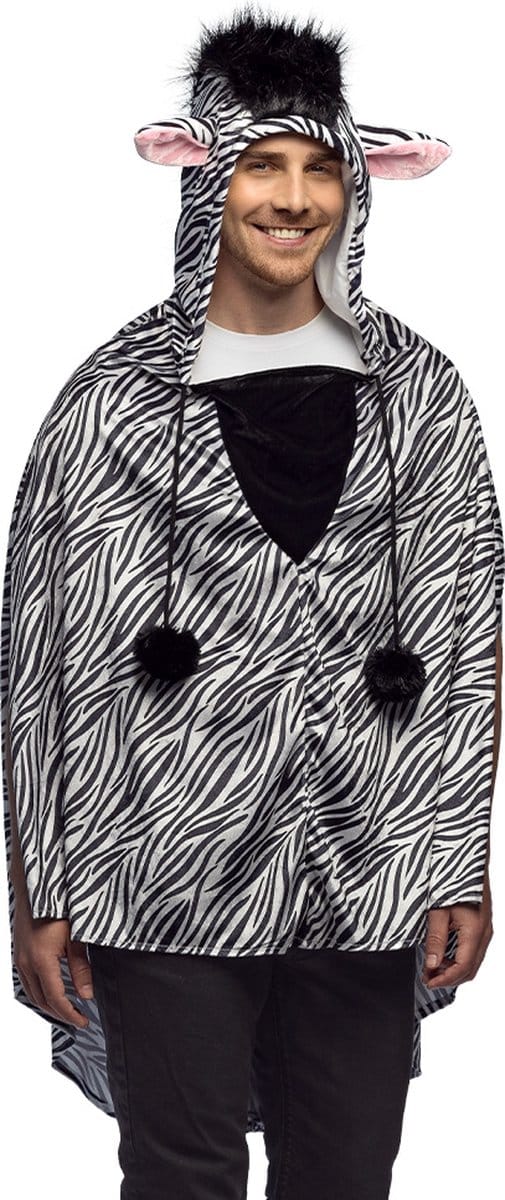 Boland - Poncho Zebra - Volwassenen - Zebra - Dieren
