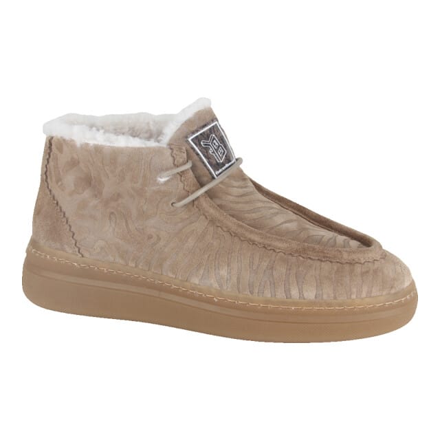 Floris Van Bommel Sfw-10179 Fygi Sneakers - Suède - Dames - Beige - Maat 37