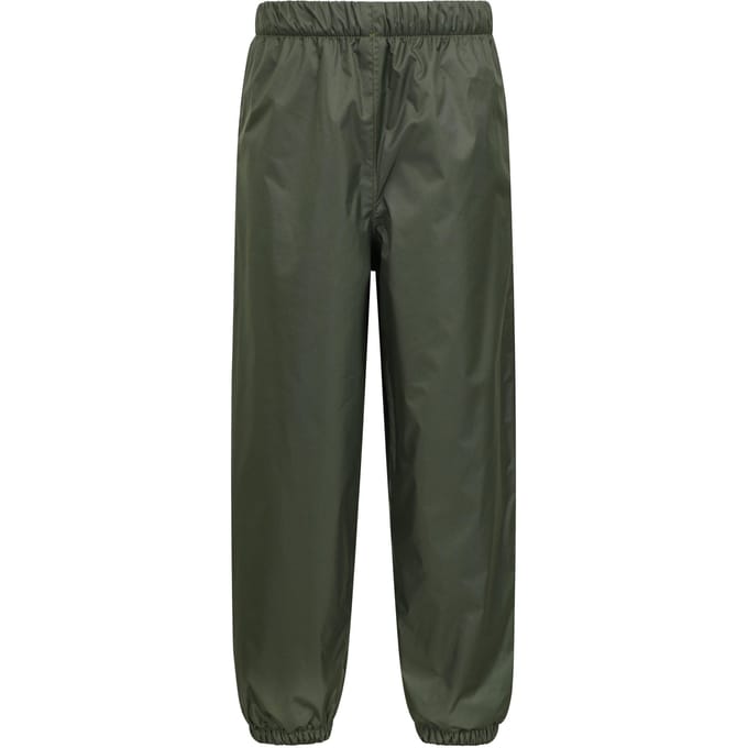 Mountain Warehouse Kinderen Fleece Gevoerde Waterdichte Broek (Groen)