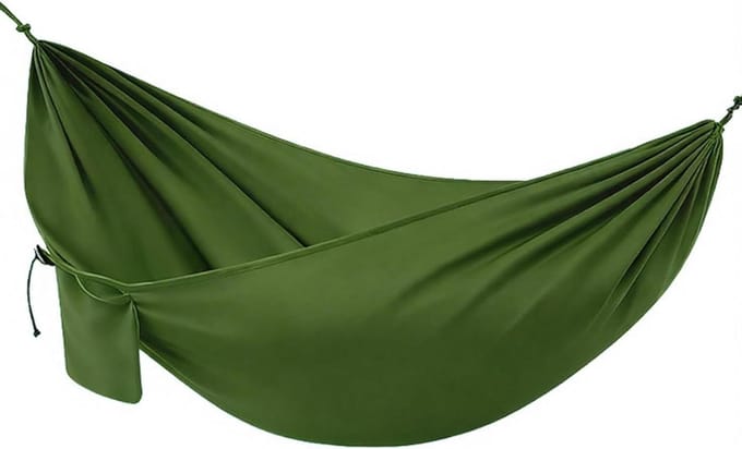 Draagbare Hangmat - Opknoping Tent - Outdoor Ontspanning - Anti-Rollover Ontwerp - 210x140 cm - Legergroen