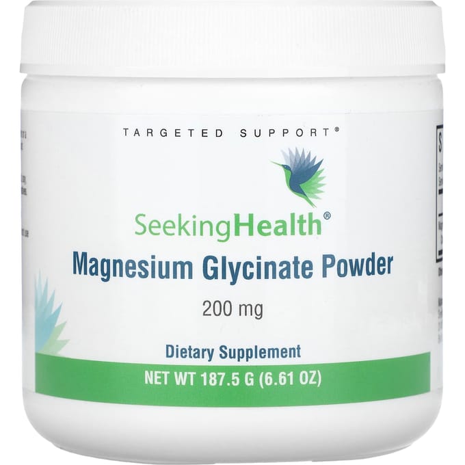 Seeking Health, Poudre de Glycinate de Magnésium, 200 mg, 6,61 oz (187,5 g)