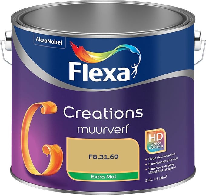Flexa - Creations Muurverf Extra Mat - F8.31.69 - Mengverf - 2,5 L
