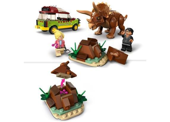 LEGO 76959 Jurassic Park Triceratops onderzoek Dinosaurus en Auto Speelgoed Set