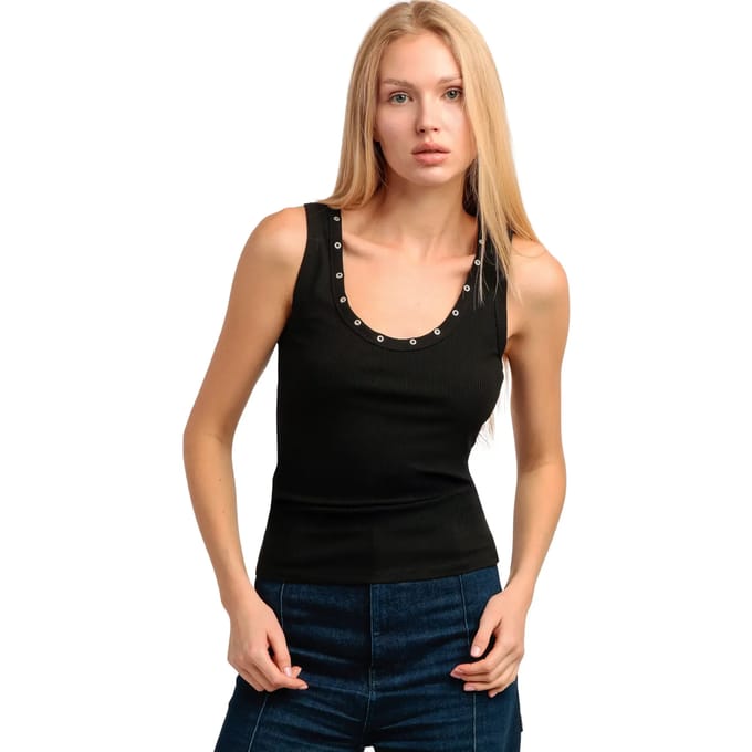 Top Admas Tanktop Metallic Holes