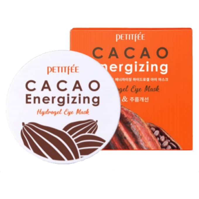 Petitfee Cacao Energizing Hydrogel Oogmasker 60 Stuks - Voedend Oogmasker voor Gezwollen Ogen en Donkere Kringen 60 sheets