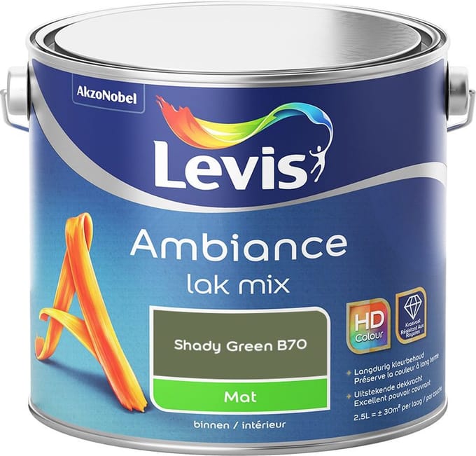 Levis - Ambiance Lak Mat Mix - Shady Green B70 - Mengverf - 2,5 L