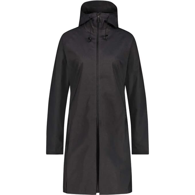 agu SEQ Regenjas Dames Waterdicht - Zwart - Waterkolom 5.000 mm - Om te ritsen tot poncho - Ventilatiepaneel op de rug