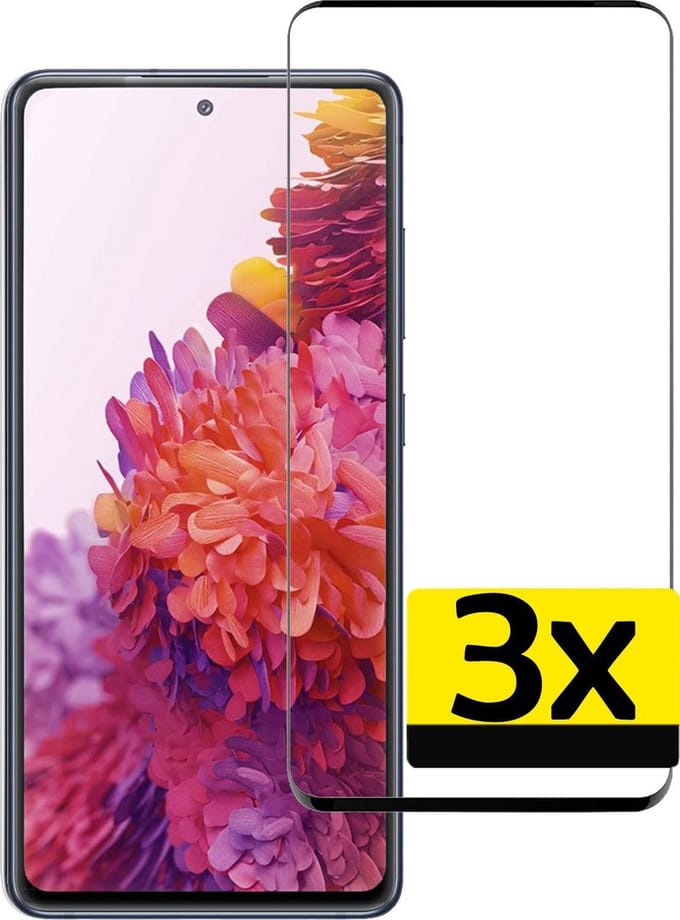Screenprotector - Geschikt voor Samsung Galaxy S20 FE - 3 Stuks - Full Cover - Beschermglas - Gehard Glas - Tempered Glass - Screen Protector